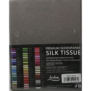 Premium zijdepapier gekleurd zijdepapier - 10 vellen (50 x 75 cm) - kleur naar keuze (late gray)