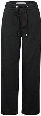 Street One Dames Straight Legs in Zwart, in size: 32