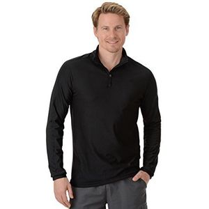 Trigema Sportsweatshirt voor heren, zwart, XL