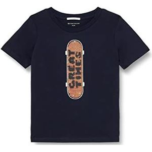 TOM TAILOR Jongens T-shirt 1035086, 10668 - Sky Captain Blue, 104-110