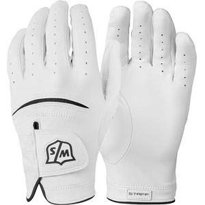 Wilson Staff Golfhandschoen, Tour Glove, Gr. M/L, voor heren, linkerhand, wit, Cabretta-leer, WGJA00648ML