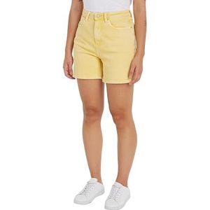 Tommy Hilfiger Dames DNM rechte korte HW W CLR Dawn Geel 25W, Dageraad Geel, 25W