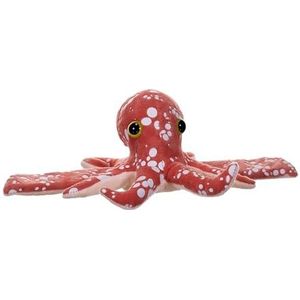 Wild Republic Huggers Glow Octopus, gevuld dier, 20,5 cm, klaparmband, pluche speelgoed, vulling is gesponnen gerecyclede waterflessen