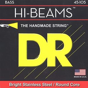 DR MR-45 Strings HI-BEAM™ - Stainless Steel Bass Strings: Medium 45-105, silver