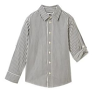 TOM TAILOR jongenshemd, 31865 - Navy Wool White Stripe, 92/98 cm