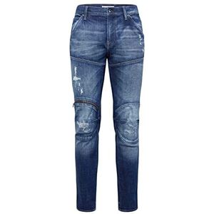 G-STAR RAW Men's 5620 3D Zip Knee Skinny Jeans, Blue (Worn in Stratos Restored C051-D333), 30W / 34L