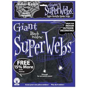 Rubie's officiële grote zwarte spinnenweb, Halloween-decoratie