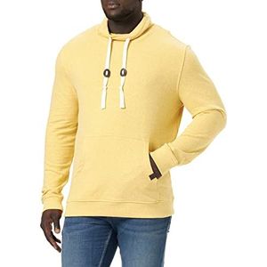 TOM TAILOR Uomini Sweatshirt met sjaalkraag 1032999, 30400 - Pleasant Yellow Snow Melange, S