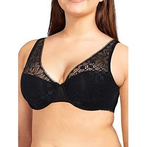 Chantelle Dames diep uitgesneden Spacer Day to Night Minimizer-beha, zwart, 70B