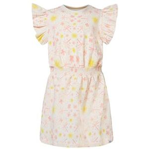 Noppies Kids Girls Dress Everson Mouwloos All Over Print, Whisper White - P198, 116 cm