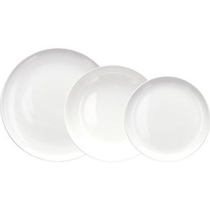 Tognana Edge tafelservies 18-delig voor 6 personen, porselein, wit