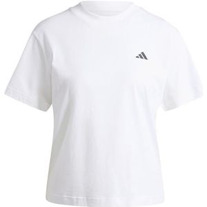 adidas Dames ESSENTIALS SMALL LOGO T-SHIRT, white, XS