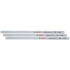 Bosch beugelzaagbladen Precise 300 mm 3-dlg (accessoires beugelzaag mm; 24 TPI; robuust BIM zaagblad, precies zagen in metaal, kunststof, samengesteld materiaal)