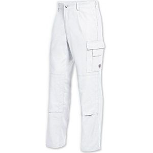 BP 1486-060-21-48 Werkbroek, met elastisch rugdeel, 300,00 g/m² puur katoen, wit, 48
