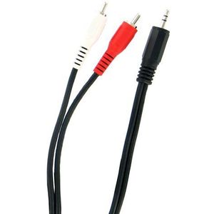Thomson Kabel 2 rca m/jack stekker 3,5 mm, 2 m