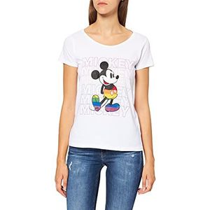 Disney WODMICKTS135 T-shirt, wit, S dames