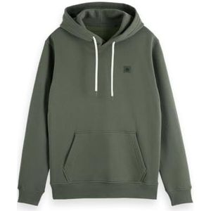 Scotch & Soda - Hoodie Core Logo Badge - Groen - Heren