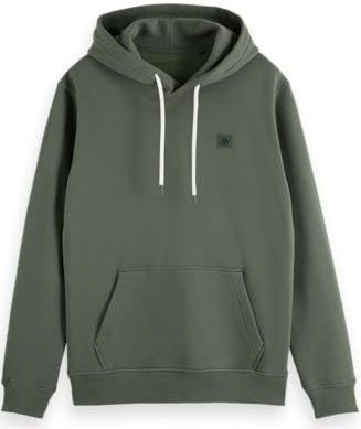 Scotch & Soda - Hoodie Core Logo Badge - Groen - Heren