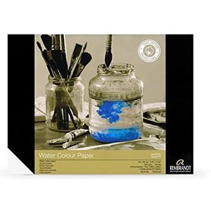 Rembrandt Premium aquarelblok 24x32cm, 100% katoen, 300 g/m², 4-zijdig gelijmd, 20 vellen