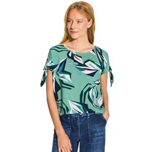 Bedrukte T-shirt-blouse, Adriatic Green, M