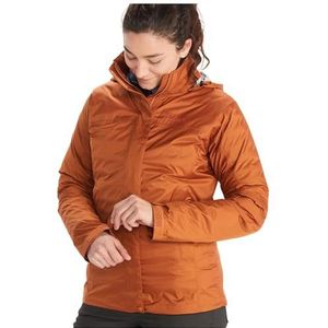Marmot Women's Wm's PreCip Eco Jacket, Waterproof Jacket, Lightweight Hooded Rain Jacket, Windproof Raincoat, Breathable Windbreaker, Ideal for Running and Hiking, Copper, XS