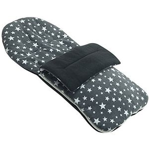 Fleece voetenzak compatibel met BabySun Buggy I Love Bebe - Grey Star