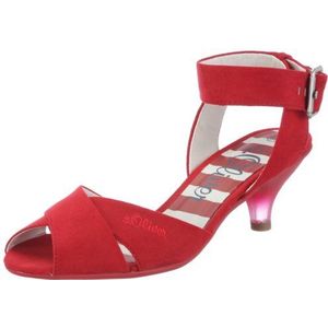 s.Oliver Casual 5-5-28204-28 damessandalen, Rood Rood 500, 37 EU