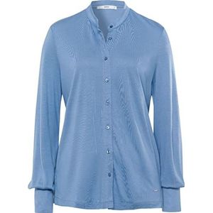BRAX Dames Style Celea Lyocell Jersey Blue Planet stijlvolle damesblouse blouse, blauw (ice blue), 44