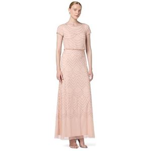 Adrianna Papell vrouwen korte mouw kralen jurk speciale gelegenheid