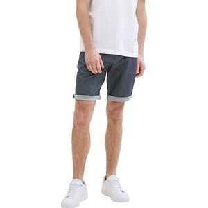 TOM TAILOR Bermuda voor heren, 35165 - Navy White Quilted Dobby, 28