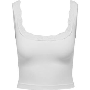 ONLY - ONLVICKY - Onderhemd - Wit - Mouwloos - Slanke Pasvorm