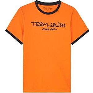 Teddy Smith T-shirt voor jongens, Pompkin Oranje, 18 Jaren