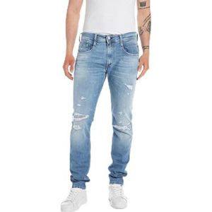 Replay Anbass Slim fit Jeans voor heren, 010, lichtblauw, 38W x 32L
