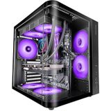 Mars Gaming - MC-CURV - Gaming Behuizing - Doorlopende Drievoudige Kromming - ATX - Dubbele Kamerstructuur