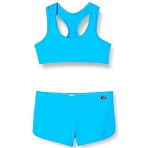 Haute Pression Tweedelig badpak voor meisjes, turquoise, 4 Jaren