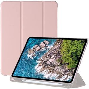 Compatibel met iPad Pro 11 valbestendige tablethoes, kleurblokkering siliconen iPad case, 3-in-1 design, valbestendig op alle vier hoeken, rood + zwart