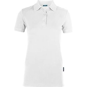 HRM Dames Luxe Stretch Polo, Wit, Maat 4XL I Premium Dames Poloshirt Gemaakt van 95% Katoen & 5% Elastan I Basic Polo Shirt Wasbaar tot 40°C I Hoge Kwaliteit & Duurzame Dameskleding