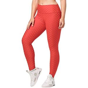 Zumba Fitness Dames enkellange leggings brede jacquard band compressie sexy sport workout leggings dames