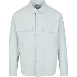 Urban Classics Heren hemd Basic Crepe Shirt frostmint 4XL, Frostmint, 4XL