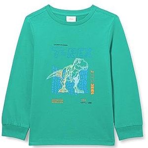 s.Oliver Junior T-shirt voor jongens met lange mouwen blauw groen 128, blauwgroen., 128 cm