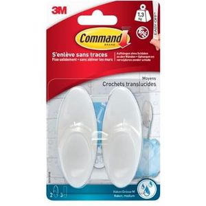 3M Command handdoekhaak 114 x 41 x 38 mm (L x B x H) wit Inhoud: 1 stuk