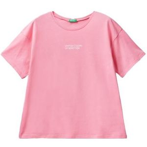 United Colors of Benetton T-Shirt 30963M04R Top van Pyjama, Roze 38E, L Dames, Roze 38E, L