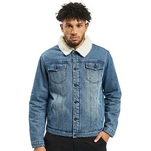 Brandit Sherpa Denim jas voor heren, blauw, XL