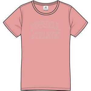 RUSSELL ATHLETIC SS T-shirt voor dames, Candlelight Peach, M