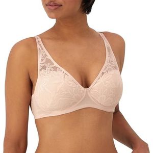 Bali Women's Breathe Modal T-Shirt, Breathable Wireless, Full-Coverage Convertible Bra, Light Buff