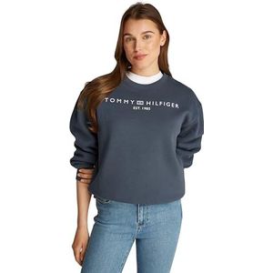 Tommy Hilfiger - Pullover - Donkerblauw - Katoen/Gerecycled Polyester