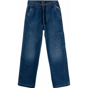 Replay jongens jeans, 009, medium blue., 4 Jaar