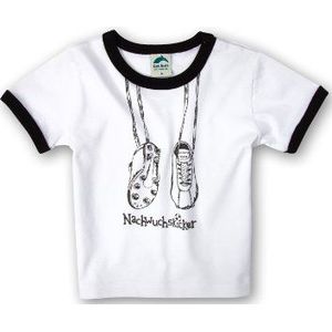 Sanetta kinder-T-shirt, ronde hals, korte mouwen 68 cm Bianco (Weiß (10))