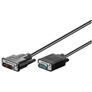 Wentronic DVI-I/VGA-kabel (DVI-I (12+5) stekker op 15-polige HD-stekker) 3 m