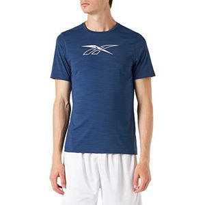 Reebok Workout Ready Short Sleeve Graphic T-shirt (korte mouwen) heren, batik blue, M